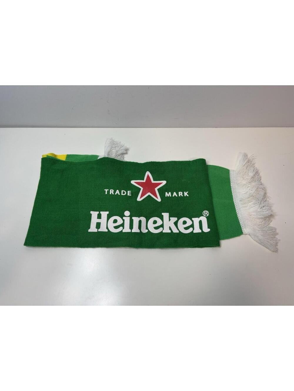 Green & Yellow Heineken Scarf w/ White